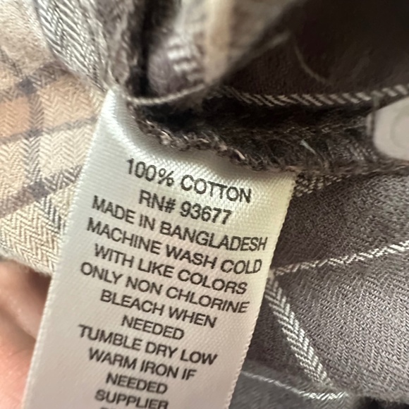 Brand New!  a.n.a a new approach Peplum Blouse XXL Babydoll Style Brown Tan Gray - Picture 13 of 14